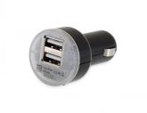 Mini carregador de energia veicular Dual USB